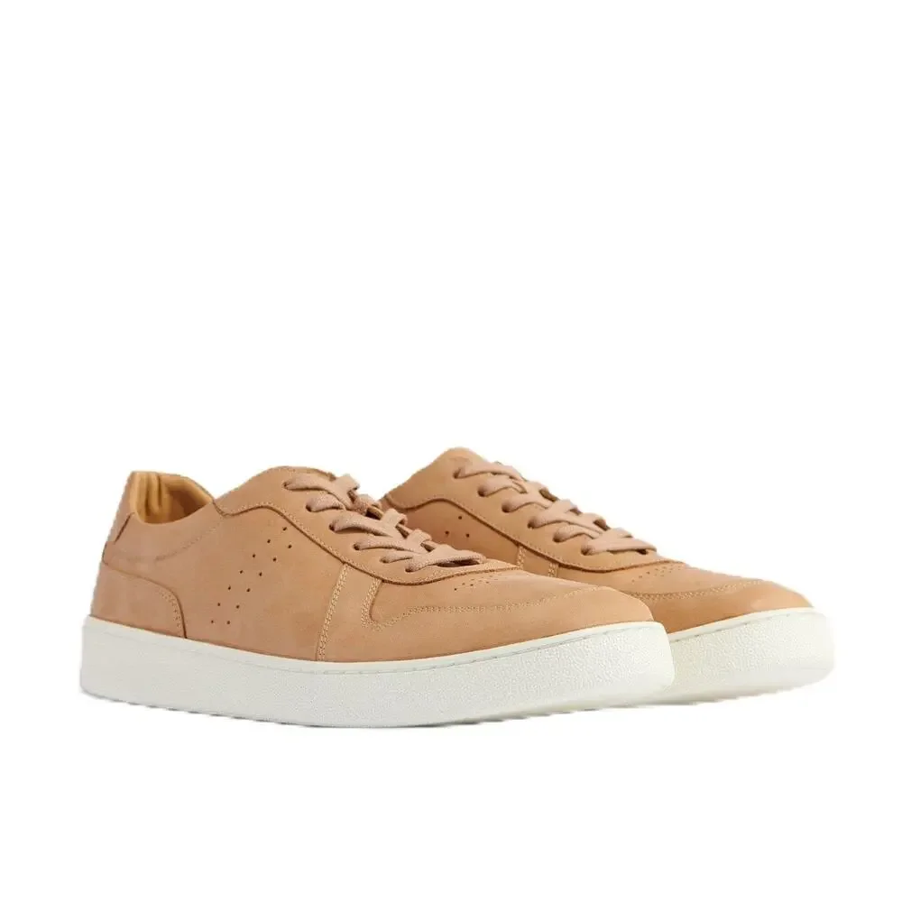 NISOLO MENS' BETO GO-TO COURT SNEAKER, ALMOND, 11.5,  TRUE TO SIZE